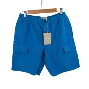 Everlane Linen Organic Cotton Shorts in blue Size M